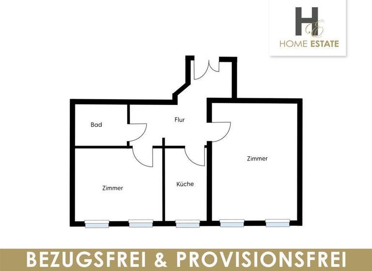 Wohnung zum Kauf provisionsfrei als Kapitalanlage geeignet 289.000 € 2 Zimmer 55 m²<br/>Wohnfläche Fregestraße 9 Zentrum-Nordwest Leipzig 04105