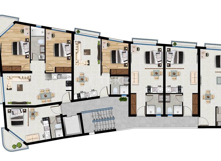 Studio zum Kauf 110.000 € 2 Zimmer 44 m² 4. Geschoss Iskele 99850