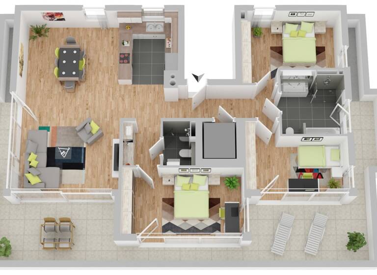 Penthouse zum Kauf 939.000 € 4,5 Zimmer 139,5 m²<br/>Wohnfläche 3.<br/>Geschoss Hirschlanden Hirschlanden 71254