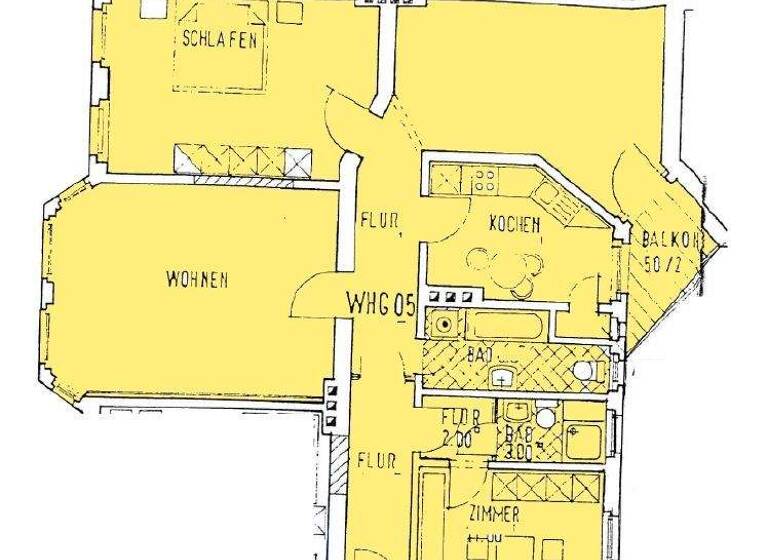Wohnung zur Miete 895 € 4 Zimmer 121 m² 3. Geschoss Gutenbergstraße 17 Alte Neustadt Magdeburg 39106
