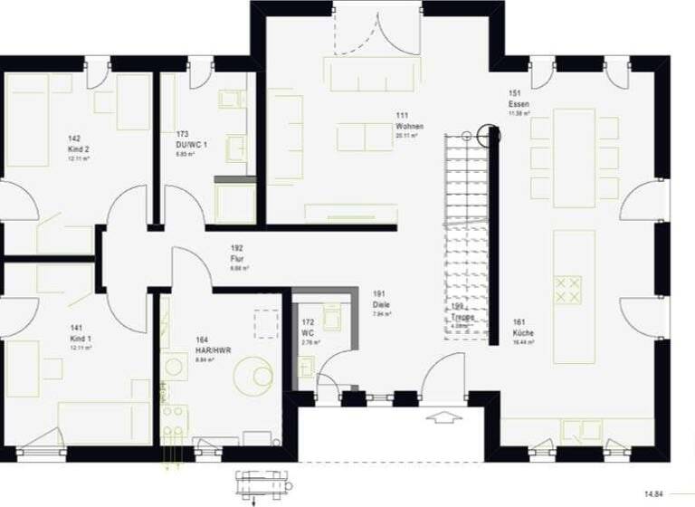 Einfamilienhaus zum Kauf provisionsfrei 588.699 € 4,5 Zimmer 194 m² 580 m² Grundstück Oberachern Achern 77855