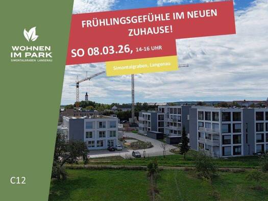 Wohnung zum Kauf - Neubau provisionsfrei 382.900 € 2 Zimmer 73,6 m² 2. Geschoss Am Simontalgraben 23 Langenau 89129