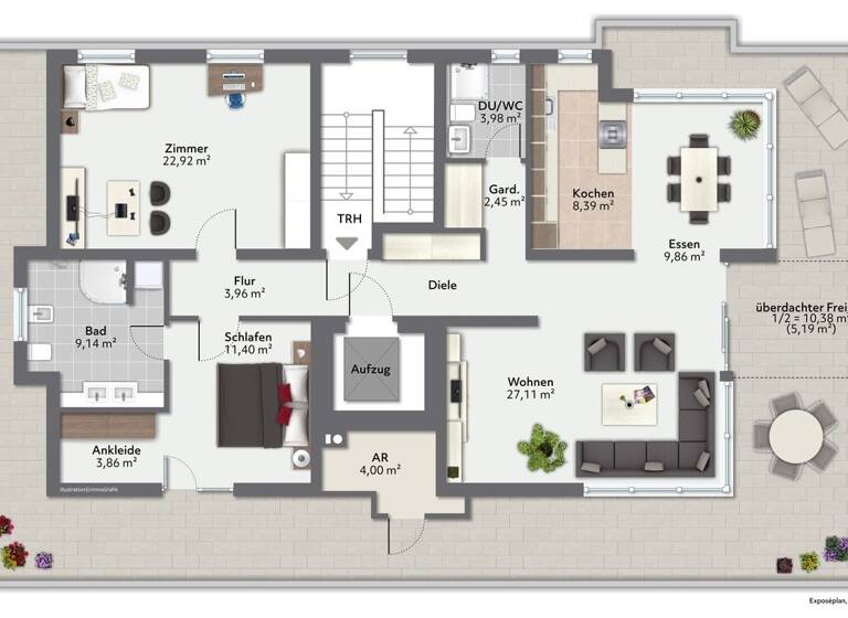 Penthouse zum Kauf 625.000 € 3 Zimmer 132,4 m² 3. Geschoss Eimeldingen 79591