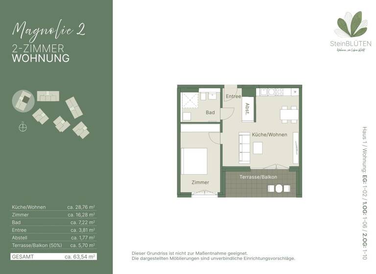 Wohnung zum Kauf provisionsfrei als Kapitalanlage geeignet 349.500 € 2 Zimmer 63,5 m²<br/>Wohnfläche Deutenbacher Straße 3 Stein Stein 90547