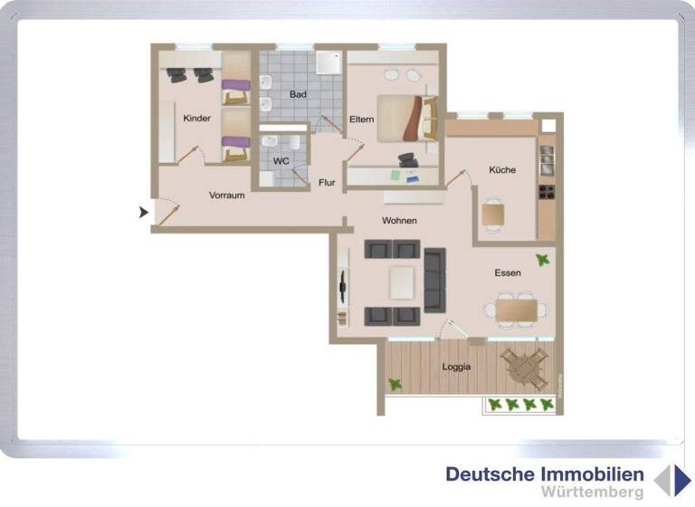 Wohnung zum Kauf 425.000 € 3,5 Zimmer 94,9 m² 2. Geschoss frei ab sofort Musberg Leinfelden-Echterdingen 70771