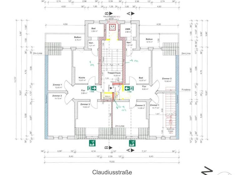 Maisonette zum Kauf 339.000 € 3 Zimmer 155,7 m² 3. Geschoss Wülfel Hannover 30519