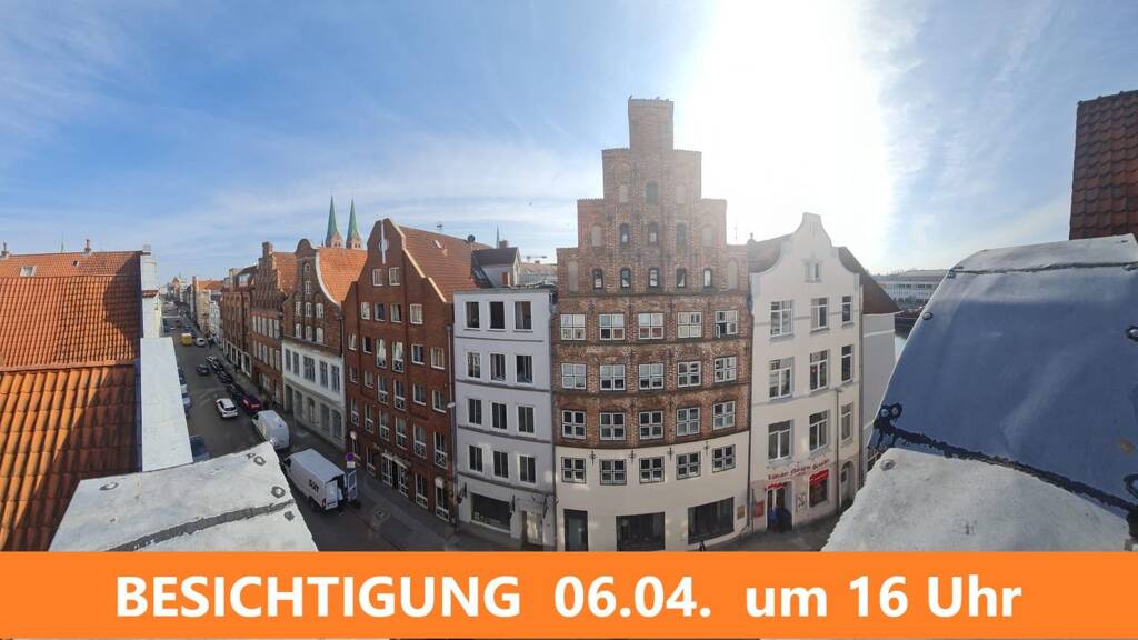 Wohnung zur Miete 920 € 2 Zimmer 60 m² 2. Geschoss frei ab sofort Beckergrube 90 Innenstadt Lübeck 23552