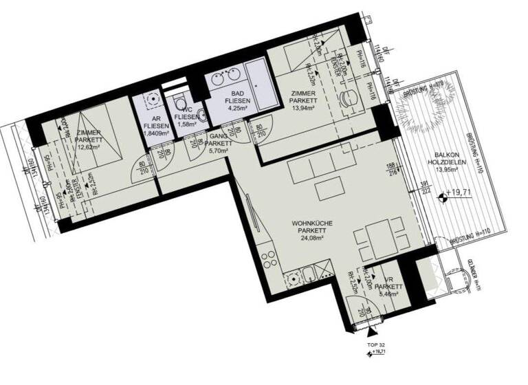 Wohnung zum Kauf 895.000 € 3 Zimmer 76,5 m² Untere Weißgerber Straße 17 Wien 1030