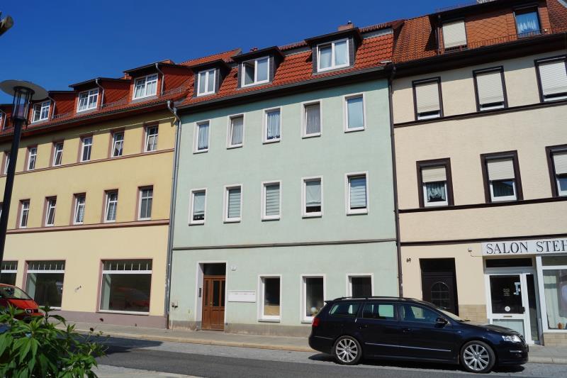 Wohnung zur Miete 369 € 2 Zimmer 67,1 m²<br/>Wohnfläche 3.<br/>Geschoss Neustädter Straße 67 Pößneck,Stadt Pößneck 07381