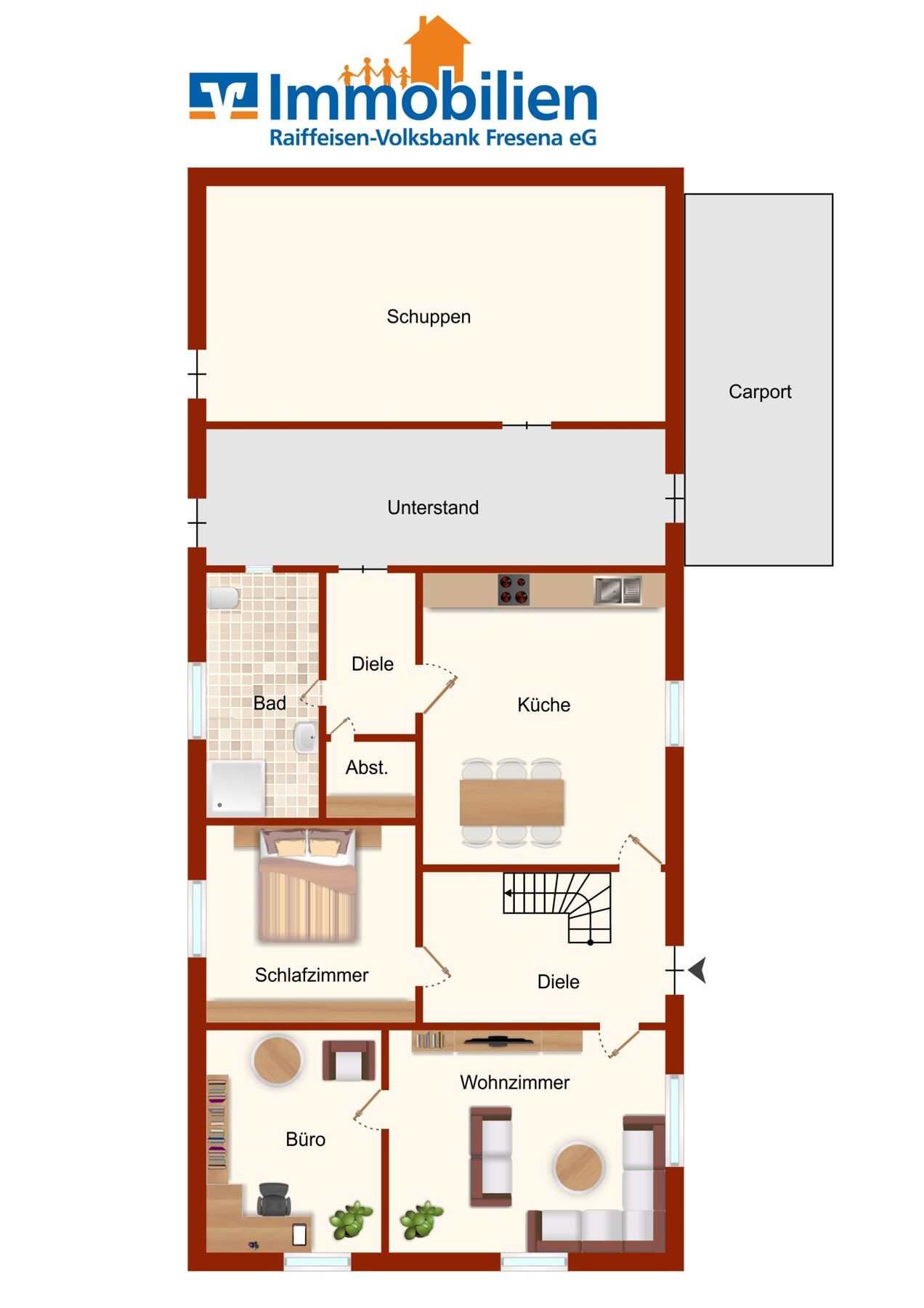 Einfamilienhaus zum Kauf provisionsfrei 216.000 € 5 Zimmer 94 m²<br/>Wohnfläche 822 m²<br/>Grundstück Großheide Großheide 26532