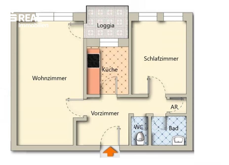 Wohnung zum Kauf 165.000 € 2,5 Zimmer 2.<br/>Geschoss Wetzelsdorf Graz 8053