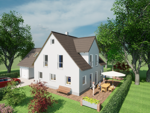Einfamilienhaus zum Kauf provisionsfrei 369.700 € 5 Zimmer 139 m² 530 m² Grundstück Torwächterstraße Dinkelsbühl 91550