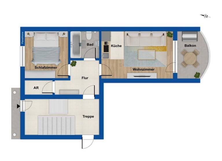 Wohnung zum Kauf 112.000 € 2 Zimmer 41,9 m² Nottuln 48301