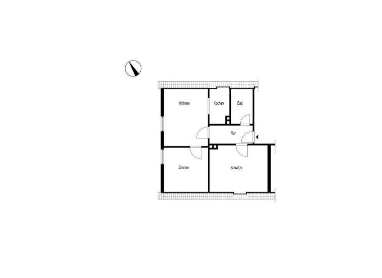 Wohnung zur Miete 223 € 3 Zimmer 47 m² Krummenscheider Weg 20 Rathmecke Lüdenscheid 58513