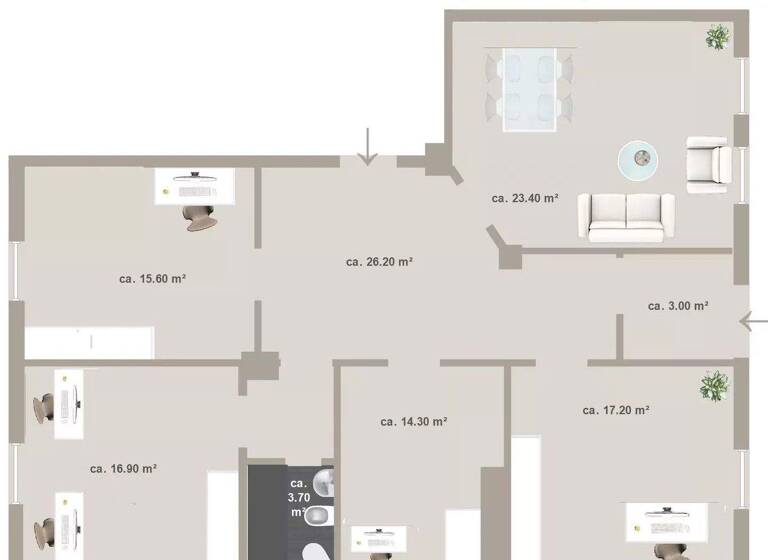 Bürofläche zur Miete provisionsfrei 2.000 € 5 Zimmer 154 m² Bürofläche Bozen 39100