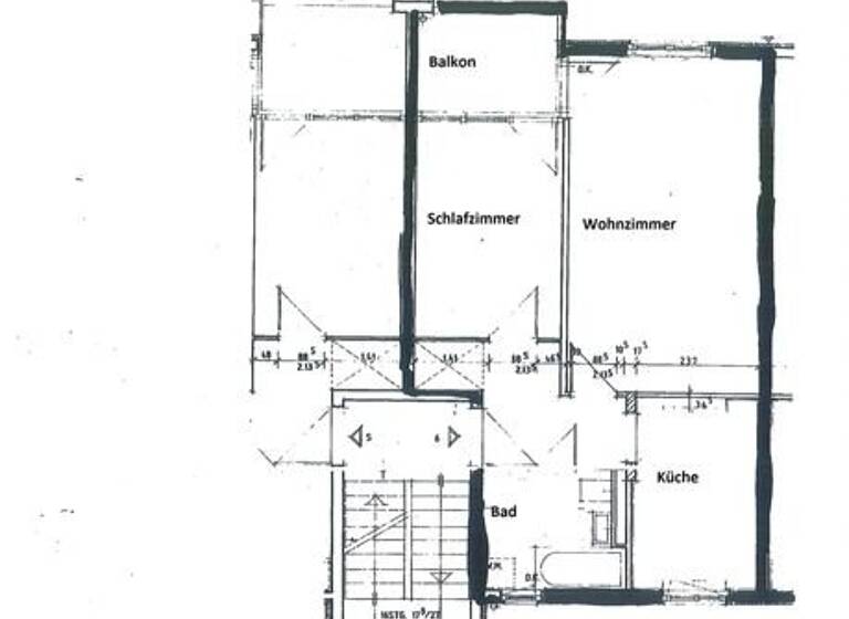 Wohnung zur Miete 420 € 2 Zimmer 55,9 m²<br/>Wohnfläche 1.<br/>Geschoss ab sofort<br/>Verfügbarkeit Neuendorfer Str. 45 Altstadt Brandenburg an der Havel 14770