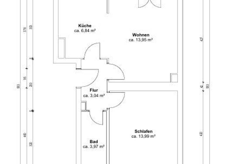 Wohnung zum Kauf 165.000 € 2 Zimmer 42 m² 2. Geschoss Spandau Berlin 13585