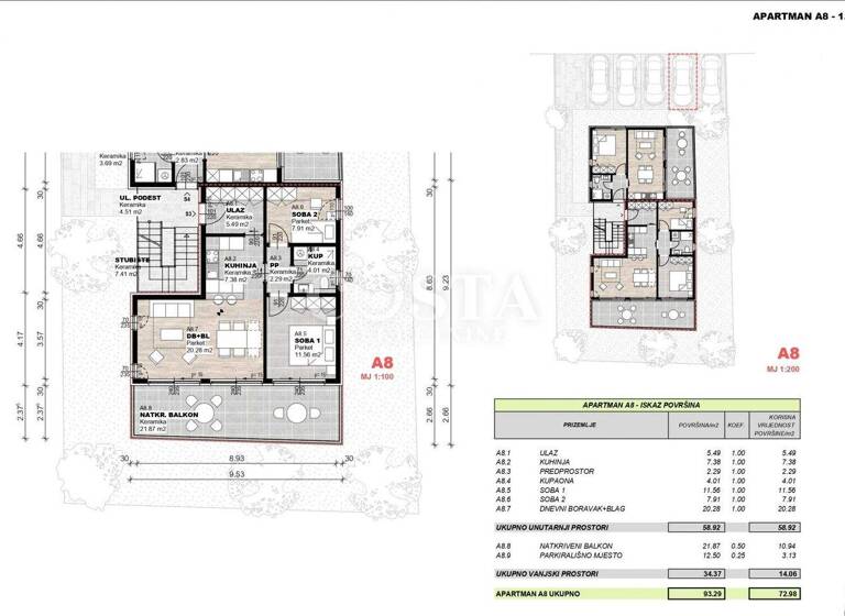 Wohnung zum Kauf 234.000 € 3 Zimmer 1. Geschoss Povljana 23249