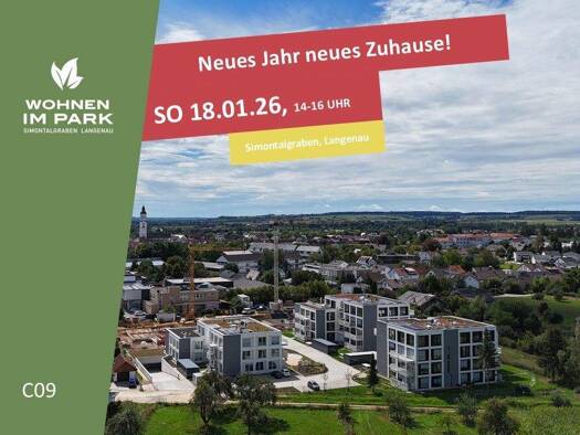 Wohnung zum Kauf - Neubau provisionsfrei 476.900 € 3 Zimmer 91,6 m² 1. Geschoss Am Simontalgraben 23 Langenau 89129