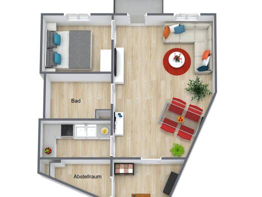 Wohnung zur Miete 441 € 2 Zimmer 55,2 m² 2. Geschoss frei ab sofort Lungwitzer Straße 45 Hohenstein-Ernstthal Hohenstein-Ernstthal 09337