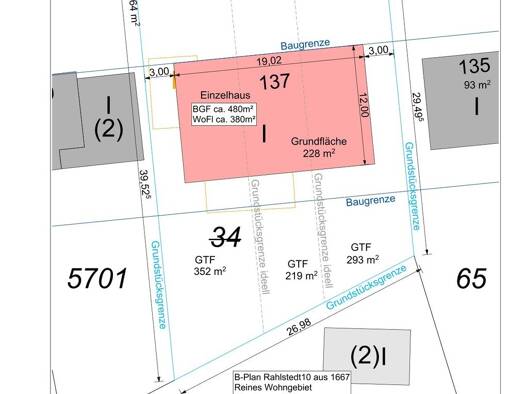 Grundstück zum Kauf 449.000 € 864 m² Grundstück Rahlstedt Hamburg 22147