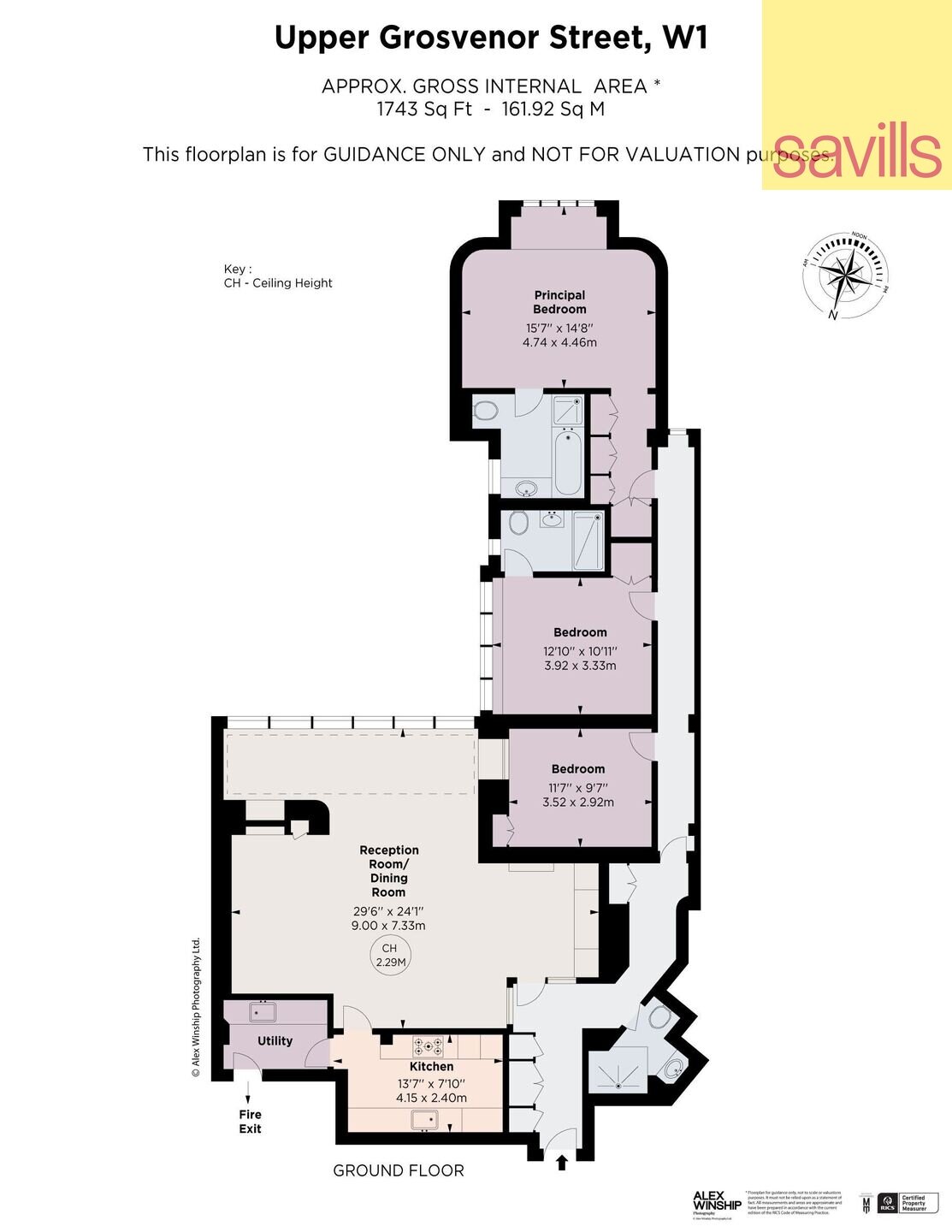 Wohnung zum Kauf provisionsfrei 5.294.250 € 4 Zimmer 161,9 m²<br/>Wohnfläche UPPER GROSVENOR STREET 46 City of Westminster W1K 2NW