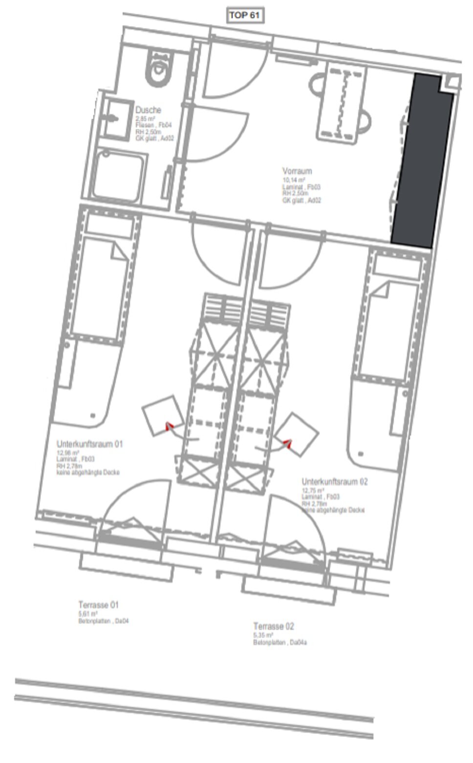 Wohnung zur Miete 471 € 2 Zimmer 38,7 m²<br/>Wohnfläche 1.<br/>Geschoss Wien 1210