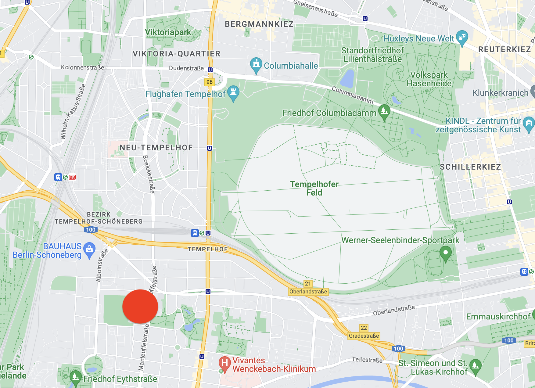 Studio zur Miete 1.254 € 2 Zimmer 59 m²<br/>Wohnfläche Tempelhof Berlin 12103