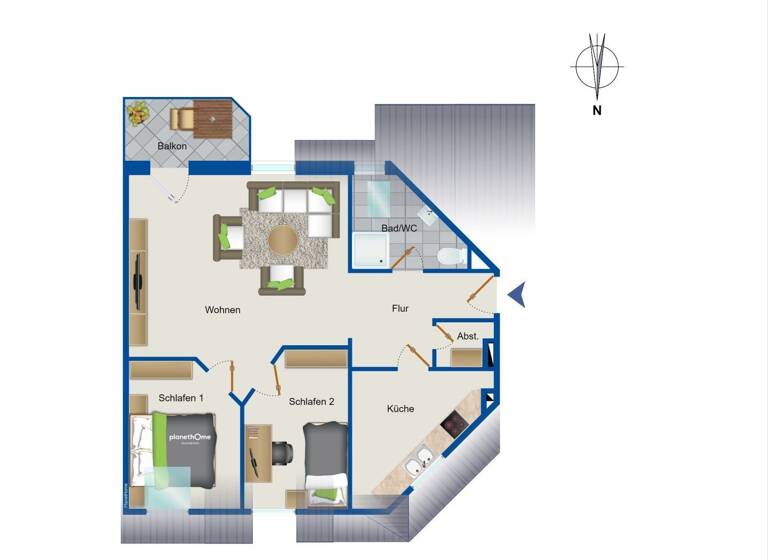 Wohnung zum Kauf 285.000 € 3 Zimmer 65 m²<br/>Wohnfläche Büsum 25761