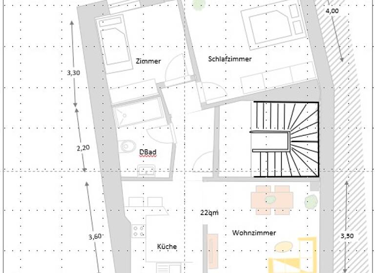 Wohnung zur Miete 750 € 3 Zimmer 58 m² Geschoss 1/2 frei ab sofort Linz Linz am Rhein 53545