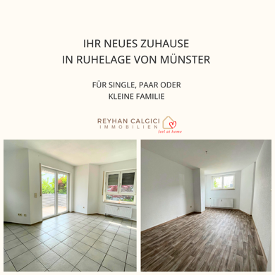 Maisonette zur Miete 900 € 3 Zimmer 80 m² EG frei ab sofort Münster Münster 64839