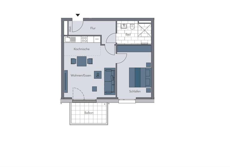 Wohnung zum Kauf provisionsfrei 235.900 € 2 Zimmer 57,5 m²<br/>Wohnfläche 1.<br/>Geschoss Kleiststraße Arnoldsweiler Düren 52353