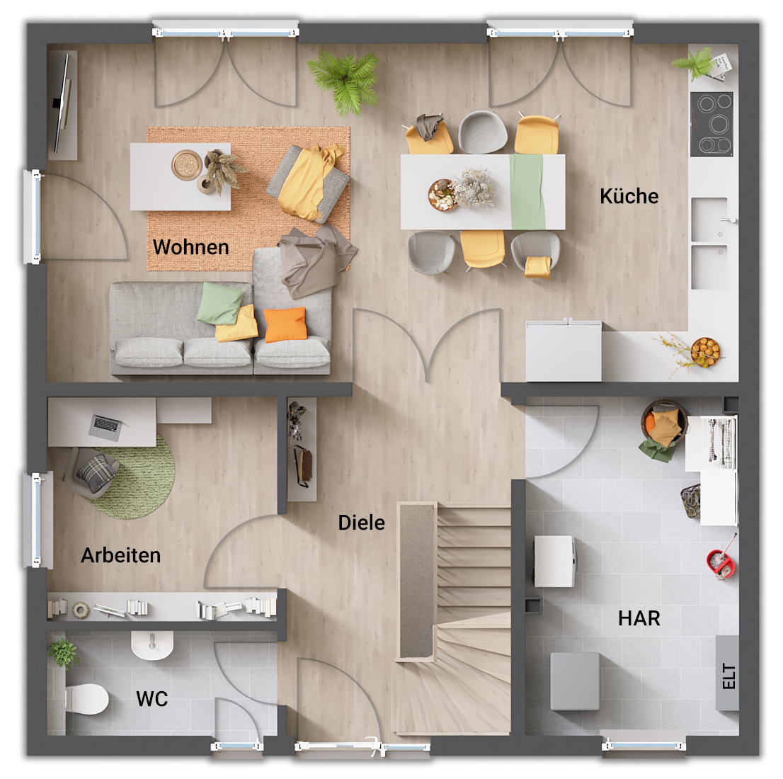 Haus zum Kauf provisionsfrei 422.271 € 4 Zimmer 126,6 m²<br/>Wohnfläche 552 m²<br/>Grundstück Mitte Bergkamen 59192