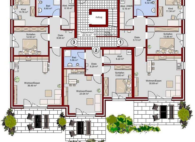 Mehrfamilienhaus zum Kauf als Kapitalanlage geeignet 2.335.000 € 600 m² 1.000 m² Grundstück Nienburg Nienburg (Weser) 31582