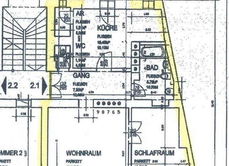 Wohnung zur Miete 921 € 2 Zimmer 74 m² Innere Stadt Villach 9500