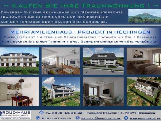 Wohnung zum Kauf provisionsfrei Schlaterstrasse 14 Hechingen 72379