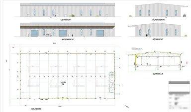 Lagerhalle zur Miete 12.827,35 € 2.463,3 m² Lagerfläche Eisenstorf Otzing 94563