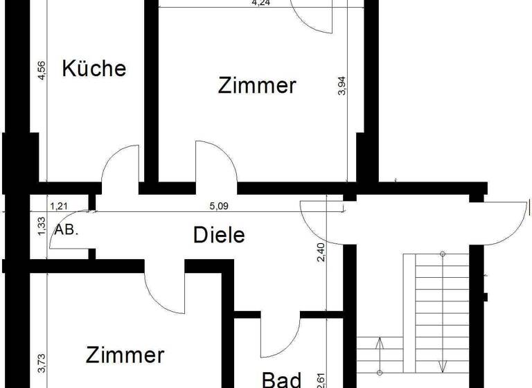 Wohnung zur Miete 420 € 2 Zimmer 62,2 m² 2. Geschoss frei ab 01.07.2026 Annastraße 6 Dülken Viersen 41751