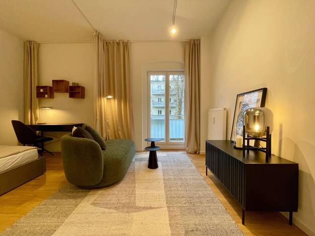 Wohnung zur Miete 1.100 € 1 Zimmer 38 m² Geschoss 1/3 frei ab sofort Rudolf-Schwarz-Straße 25 Prenzlauer Berg Berlin 10407