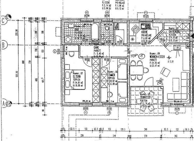Wohnung zur Miete 909 € 74 m² EG Feldkirch 6800