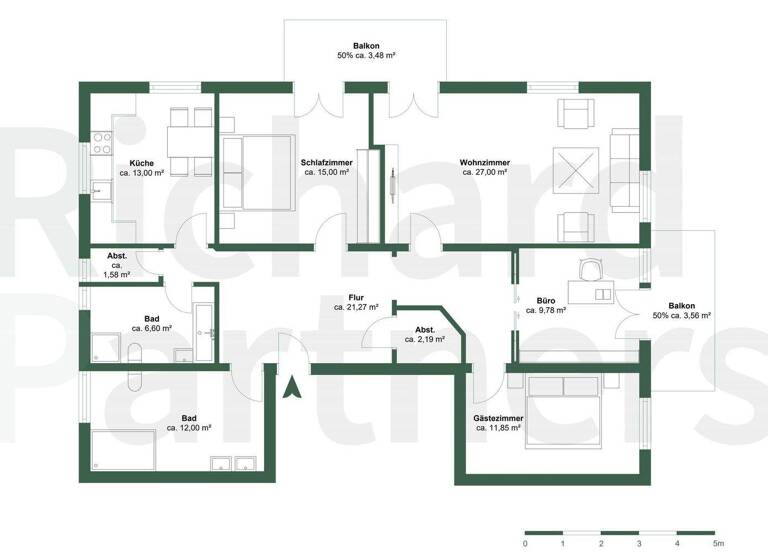 Wohnung zum Kauf 539.000 € 4 Zimmer 124 m² Freilassing 83395