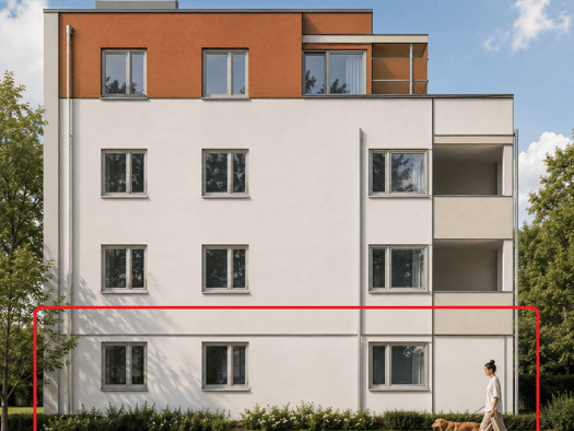 Terrassenwohnung zum Kauf - Neubau provisionsfrei 493.000 € 3 Zimmer 85 m² Karlsdorfer Straße 11 Bruchsal Bruchsal 76646