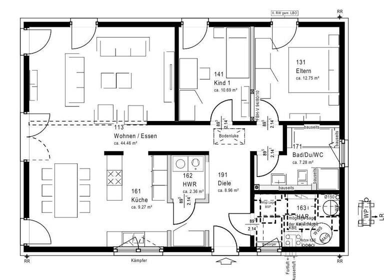 Bungalow zum Kauf 503.559 € 3 Zimmer 100,6 m² 421 m² Grundstück Reitberg Ramerberg 83561
