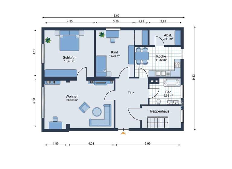 Wohnung zum Kauf provisionsfrei 199.000 € 3 Zimmer 90,8 m² Itzehoe 25524