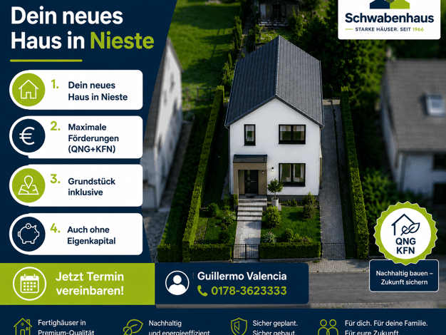 Einfamilienhaus zum Kauf provisionsfrei 374.112 € 5 Zimmer 105 m² 250 m² Grundstück Nieste 34329
