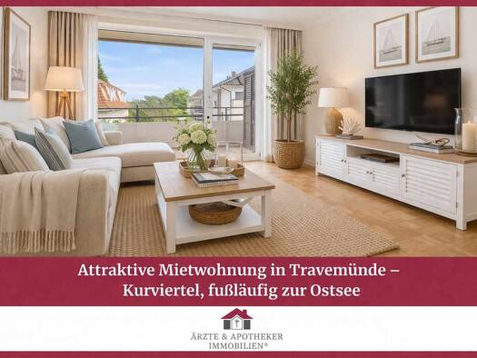 Wohnung zur Miete 845 € 2 Zimmer 54,3 m² 1. Geschoss Travemünde Lübeck / Travemünde 23570