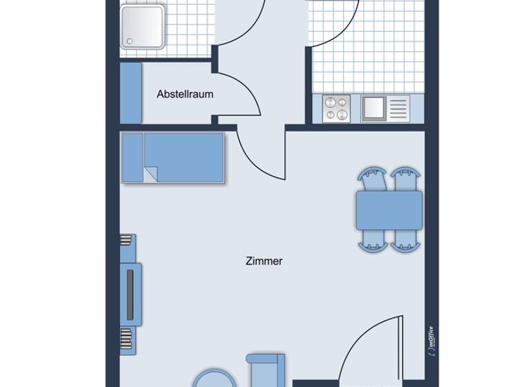 Studio zum Kauf 122.000 € 1 Zimmer 47,8 m² EG Dobel 75335