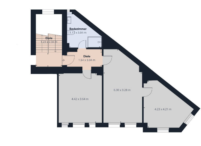 Wohnung zur Miete 805 € 2 Zimmer 62 m² 1. Geschoss Bergstraße 40 Andreasvorstadt Erfurt / Andreasvorstadt 99092