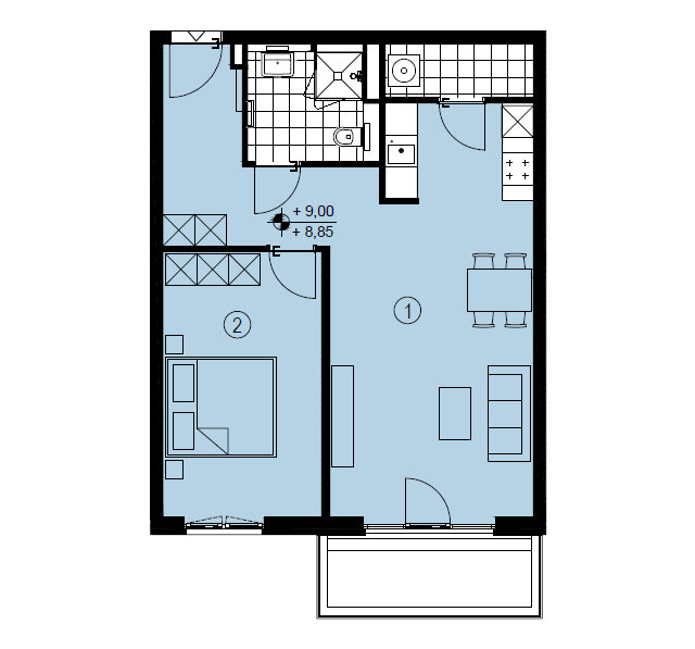 Wohnung zur Miete 1.350 € 2 Zimmer 64 m²<br/>Wohnfläche 3.<br/>Geschoss Degnerstraße 20 Alt-Hohenschönhausen Berlin 13053