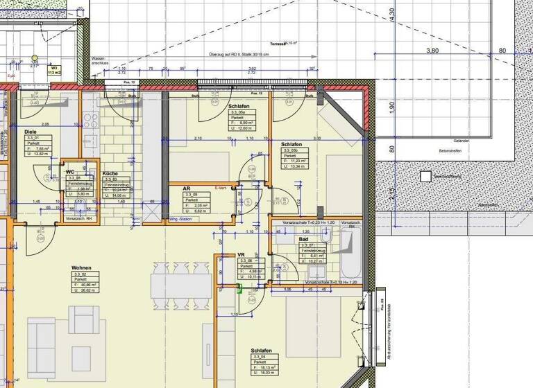 Penthouse zur Miete 1.710 € 4 Zimmer 114 m² Morzg Salzburg 5020